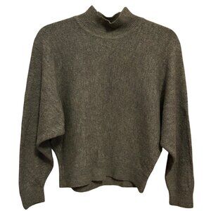 olive green mockneck sweater